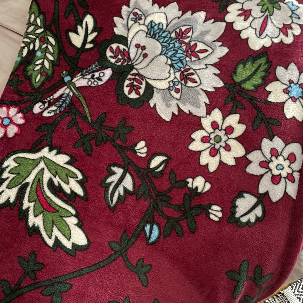 Vera Bradley Fleece Plush Throw Blanket